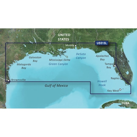 Garmin BlueChart g3 Vision HD, VUS515L, Brownsville, Key Largo, microSD /SD 010-C0744-00